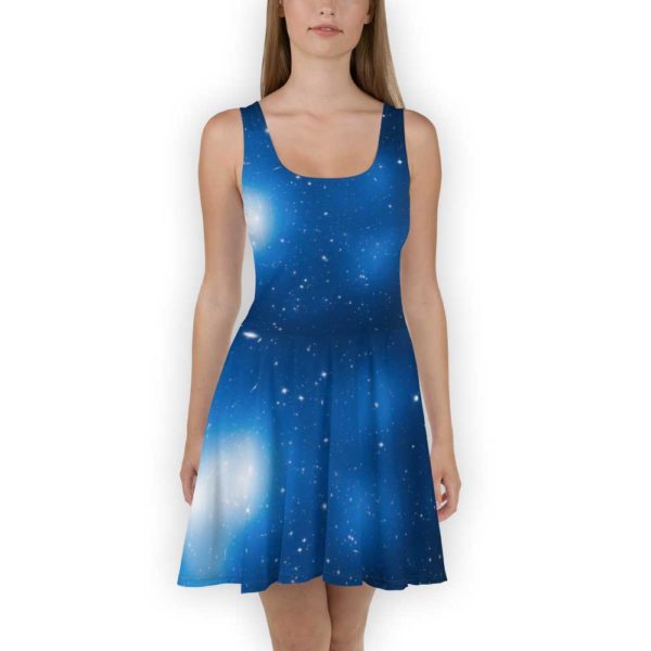 Blue galaxy dress