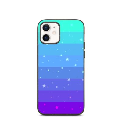 Green and purple environmentally sustainable phone case